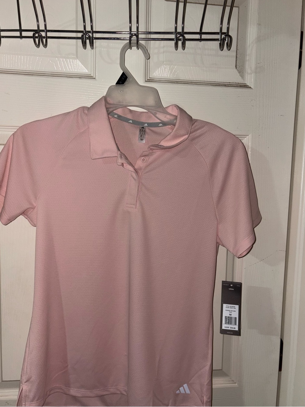 adidas Women’s Light Pink Polo Jersey